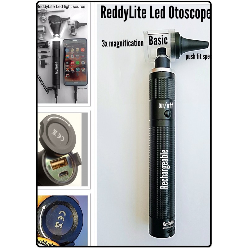 ReddyLite Otoscope Acrylic Rechargeable